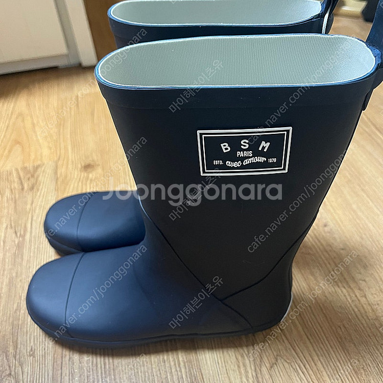 벤시몽 레인부츠 장화 미드 네이비 250 새상품--2