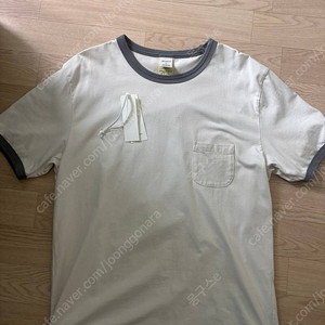 카키스 링거티 S사이즈[1사이즈] (Washed Ringer Tee Grey) 팝니다.