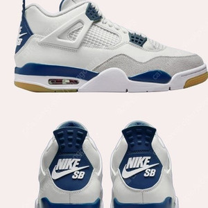미시착 새상품 정가판매) Jordan 4 x Nike SB Retro SP Navy조던 4 x 나이키 SB 레트로 SP 네이비 280사이즈