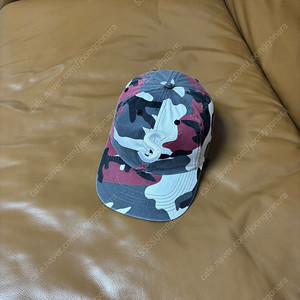 슈프림 23fw 피그먼트 카모 레드 S로고 6패널 볼캡 모자 (Camo)