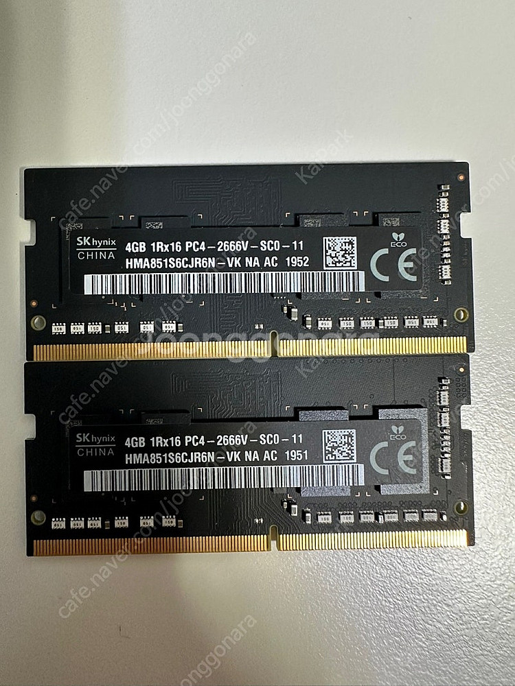 SK하이닉스 DDR4 노트북용 PC4-2666v 4GB...--0