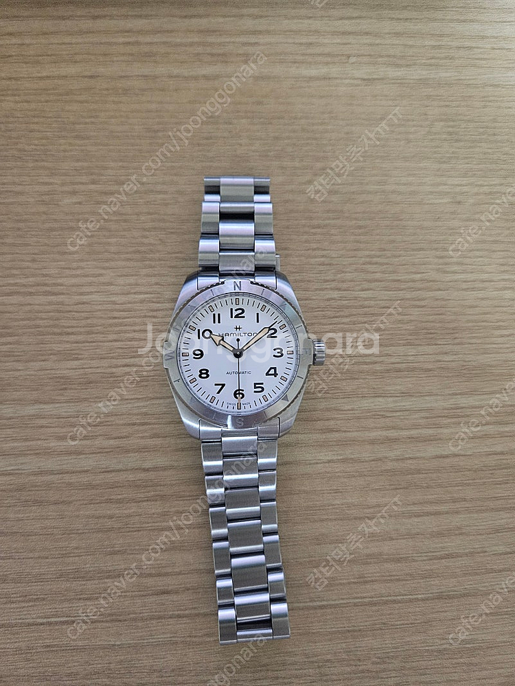해밀턴 카키필드 익스페디션 37mm 흰판--0
