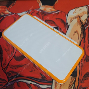 닌텐도 2DS XL 화이트오렌지 포켓몬스터칩4개포함