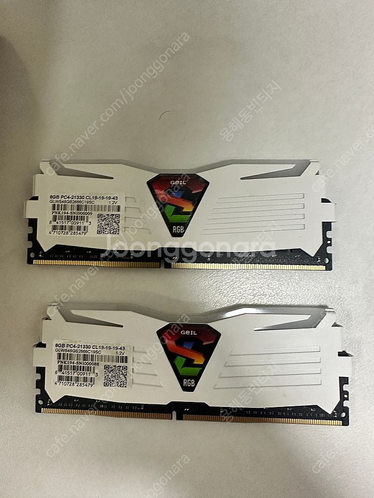 게일 ddr4 2666 rgb메모리 8g*2개--0