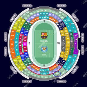 [안전결제/모바일티켓]8/4(월) FC BARCELNONA(바르셀로나) vs 대구FC 3등석B C10구역 7열 2연석 양도합니다.