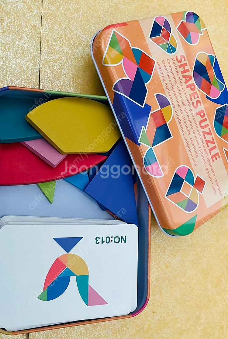 원토이즈)SP모양퍼즐.원목칼라나무퍼즐(5세트--0