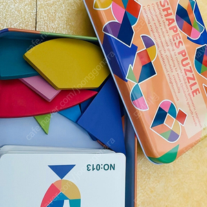 원토이즈)SP모양퍼즐.원목칼라나무퍼즐(5세트