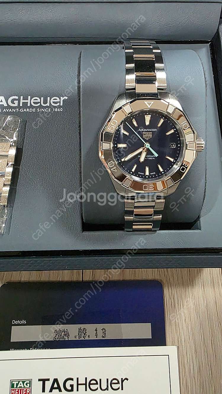 태그호이어 아쿠아레이서 200 솔라그래프 34mm--1