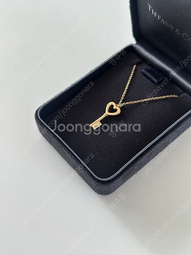 티파니앤코 하트 미니 키 18k 목걸이--4