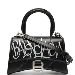 Balenciaga발렌시아가 아워글래스 페인팅 로고블랙
