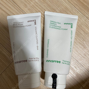 이니스프리 클렌징폼 미사용 새상품 그린티 화산송이 150g 개당 6000