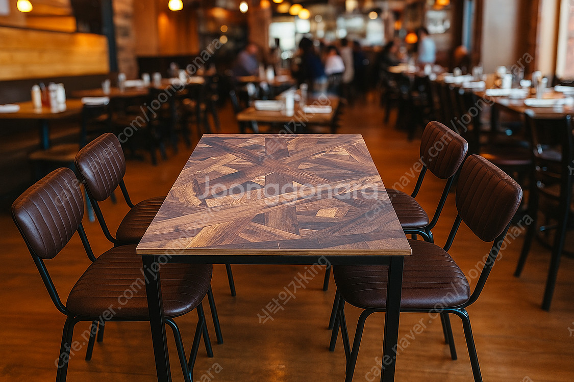 함바식당 뷔페 업소용 테이블 식탁 세트--2