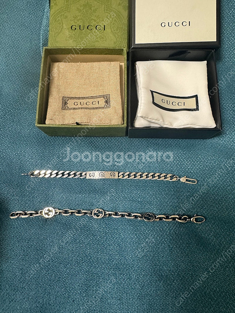 (16호) 구찌 인터로킹 , 고스트 팔찌--0