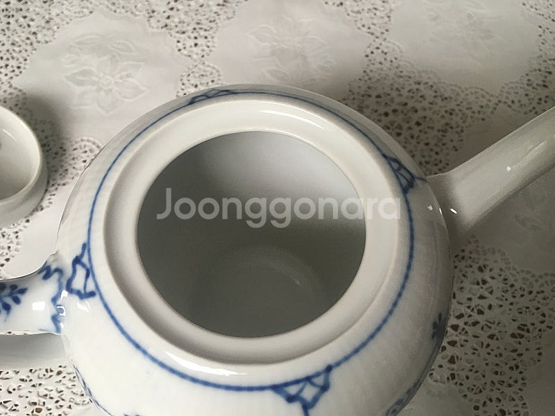 로얄코펜하겐 플레인 미듐티팟--5