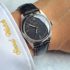 [정품] 롤렉스 오이스터 허니콤브 매트블랙 돌핀핸즈 빈티지 (Rolex Oyster Matt Black Dauphine Hands Vintage)