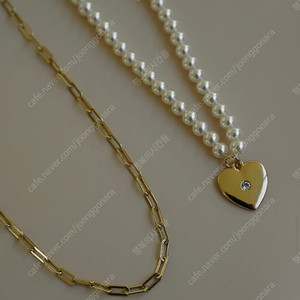 UMER유메르 하트 펄 네크리스