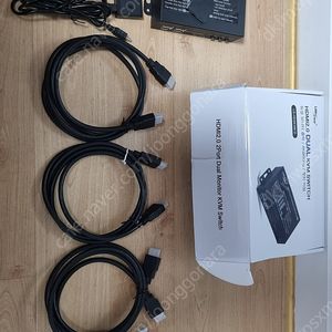 LANStar HDMI 2.0 2포트 KVM 듀얼 모니터 스위치입니다 4K@60Hz 지원