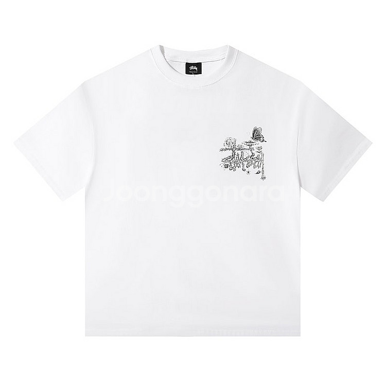하이포인트 [Stussy] 스투시 인 블룸 티셔츠 화이...--3