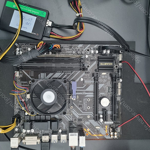 CPU 애슬론 200ge + 메인보드 B450M ds3h + ddr4 8gb + SSD 128gb