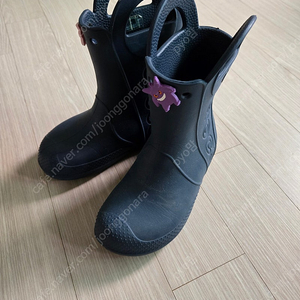 크록스 네이비 레인부츠 c13