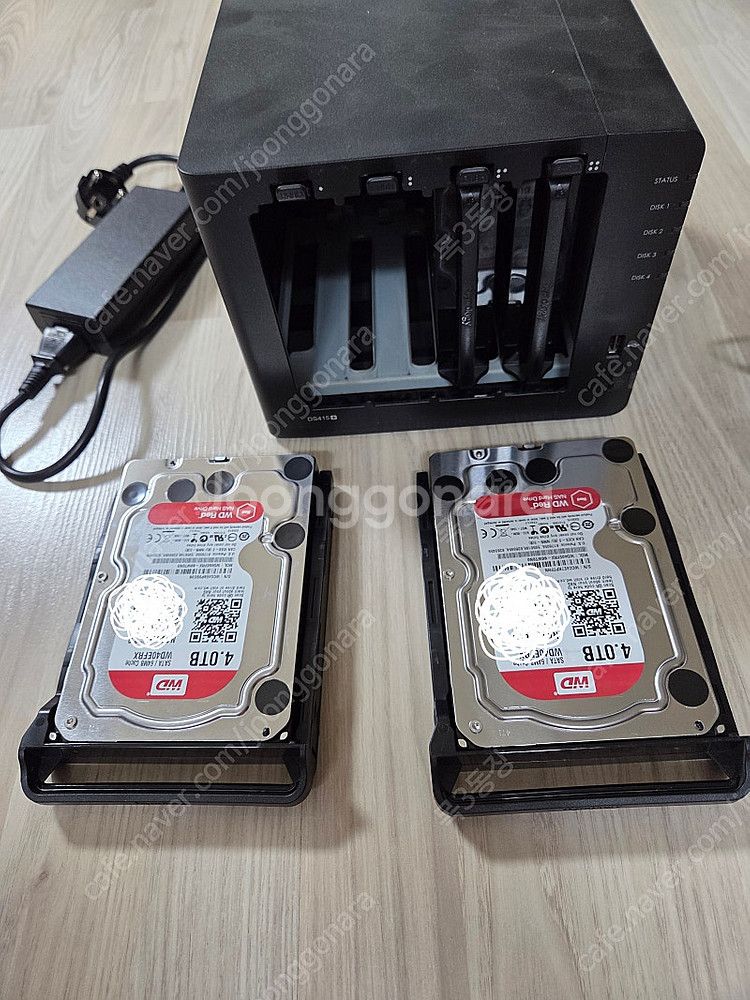 SYNOLOGY DS415+ & 레드 하드 2개 팜--0
