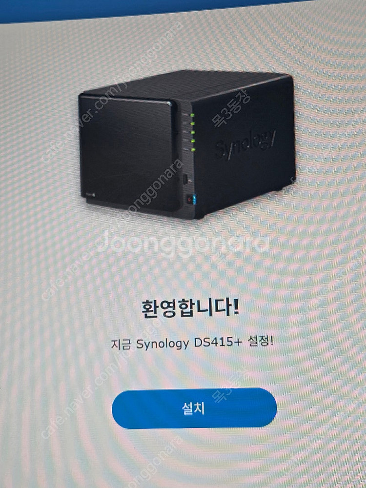SYNOLOGY DS415+ & 레드 하드 2개 팜--2