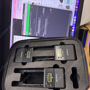 소니 무선마이크 2채널 무선마이크 uwp-27 디지털 슈 포함