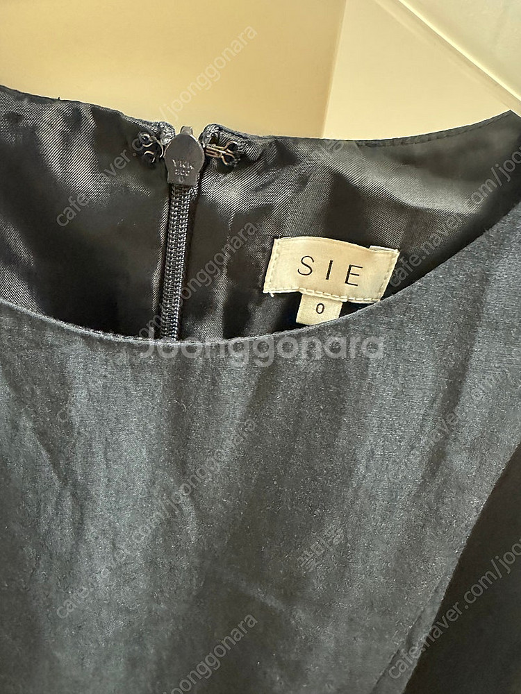 시에 sie 칼라 웨이브 드레스 xs 네이비--3