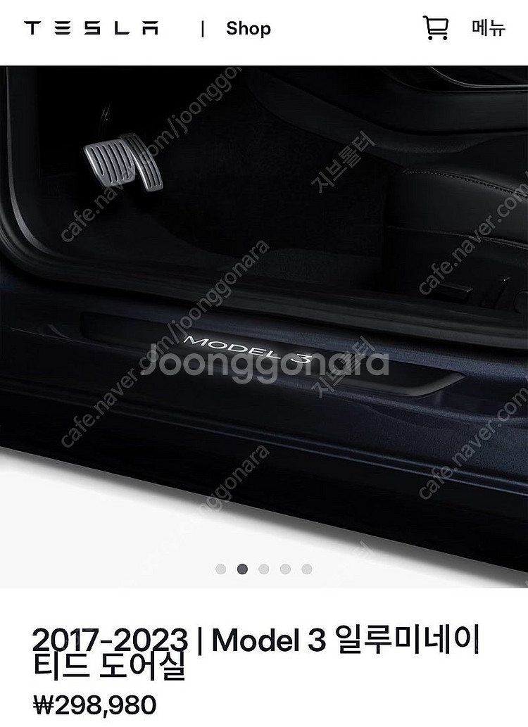 테슬라 일루미네이트 도어실--1