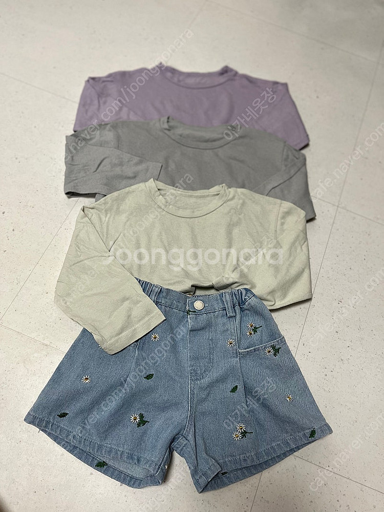 110 아기옷 유아옷 일괄 베베쥬데님 등원룩--0
