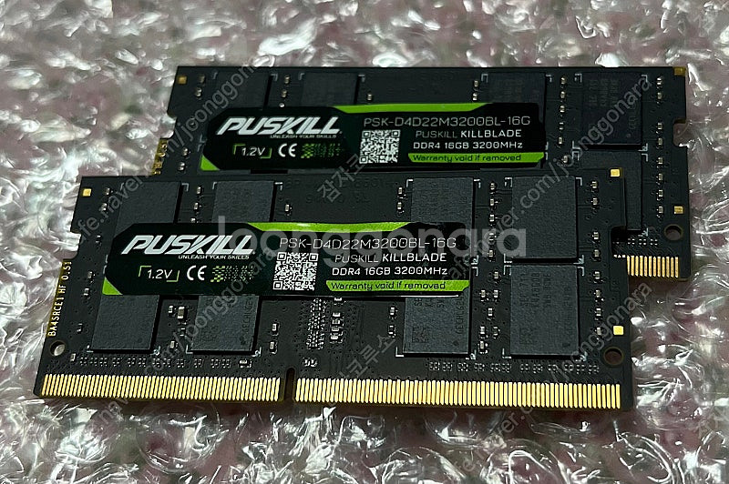 ddr4 노트북용 16g 2개--0