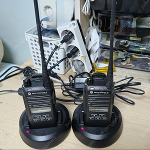 A급 모토로라 업무용 무전기 cp1300 2대 일괄 중고판매