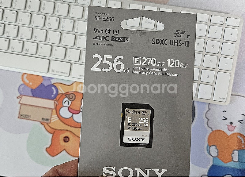 소니 SDXC UHS 2 U3 메모리카드 SF-E256...--0