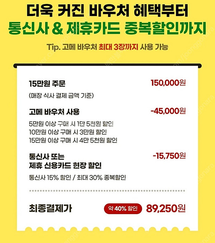 빕스 vips 15천원 할인권--1