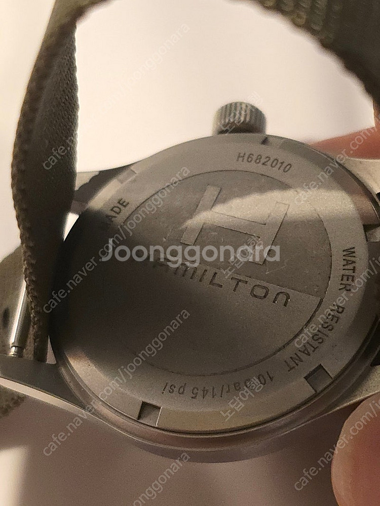 해밀턴 카키 필드 38mm 브라운 다이얼 쿼츠--6