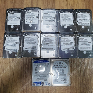 [울산직or택배] 노트북 컴퓨터용 2.5인치 500GB HDD 하드디스크 12개 처분합니다!