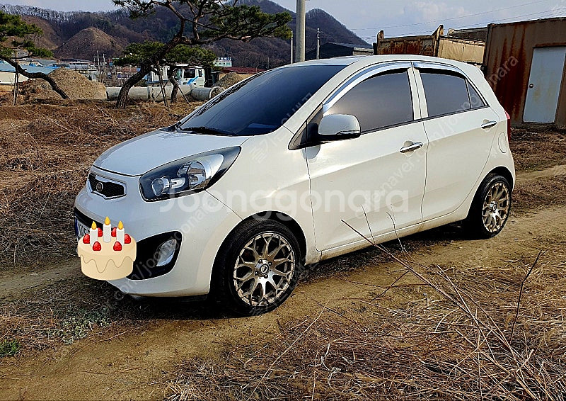 개인 양호한 [올뉴모닝 디럭스스페셜 선루프 오토] 화이트색상 자동차 380만에 싸게 팝니다/블랙박스,후카,기타 사제...--8