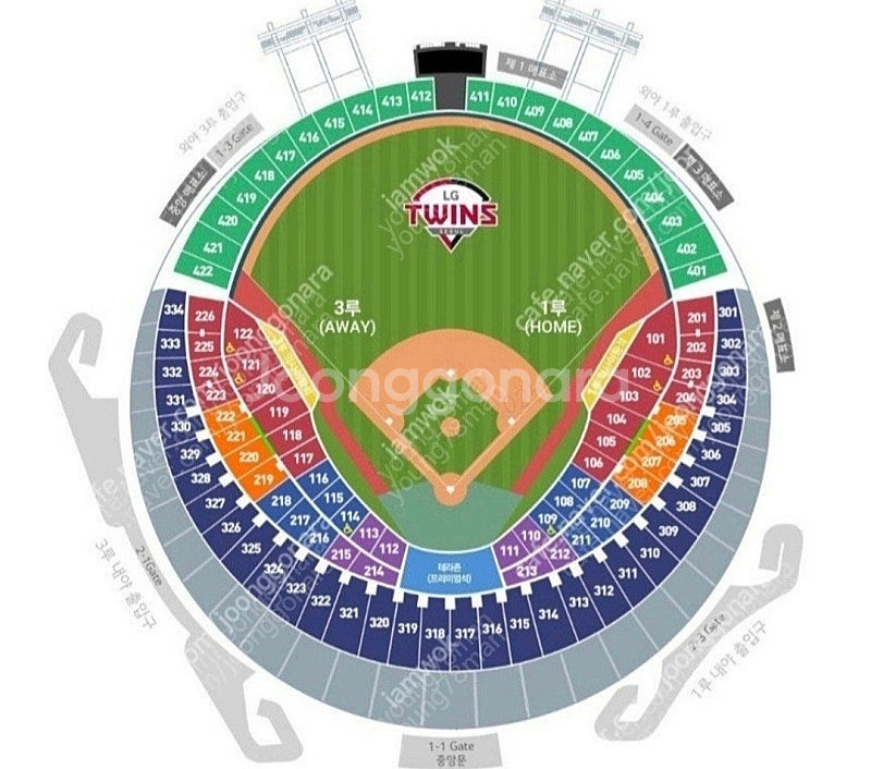 LG VS 롯데 7월19일(토) 잠실 1루 오렌지(응원석) 2연석/4연석 양도합니다--0