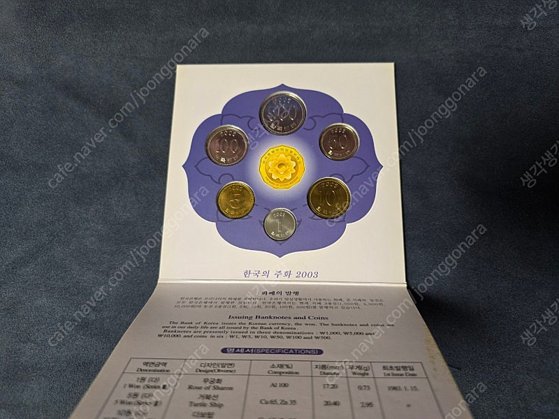 2003년 한국의 주화 민트 판매합니다.--2