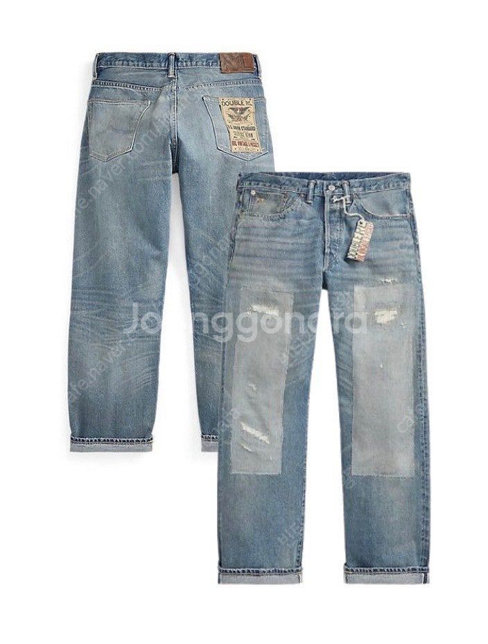 RRL 빈파포 미드랜드 셀비지 진 더블알엘 25fw--0