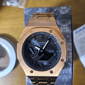 G-SHOCK GA-B2100-1A 터프솔라 로즈골드 커스텀 판매합니다