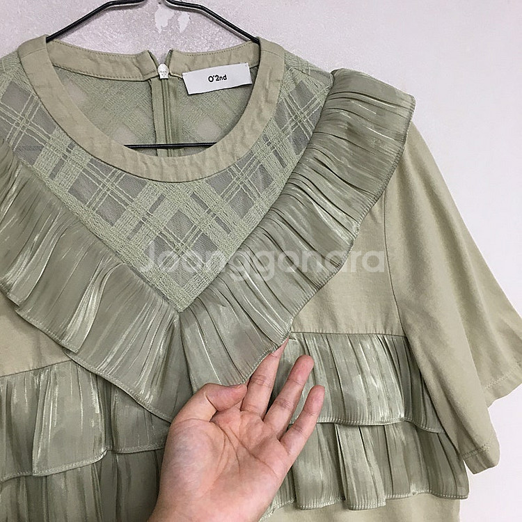 오즈세컨 러플 블록 티셔츠 55 / 랑방 마인 오브제 ...--1