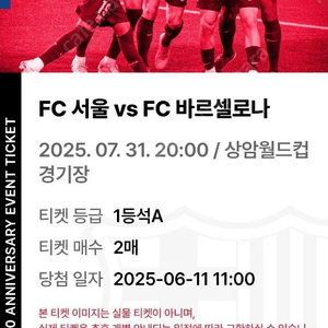 바르셀로나 서울FC 1등석 A 급처(칼답)