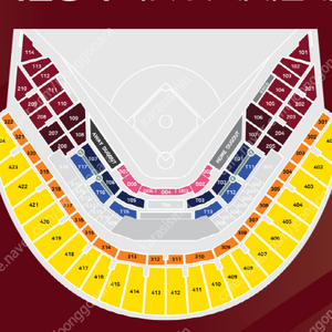 7/23 수 롯데vs키움 3루 4층내야 통로 2,4연석 롯데자이언츠 키움히어로즈