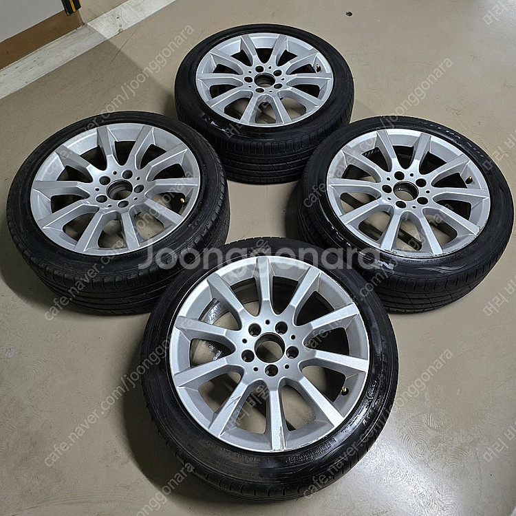 벤츠 SLK 3세대 R172 17인치 순정휠 + 타이어...--0
