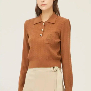 SISLEY 시슬리 22 케이블 자수 니트 free