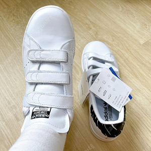 [새상품] Adidas아디다스 스탠스미스 검흰 벨크로