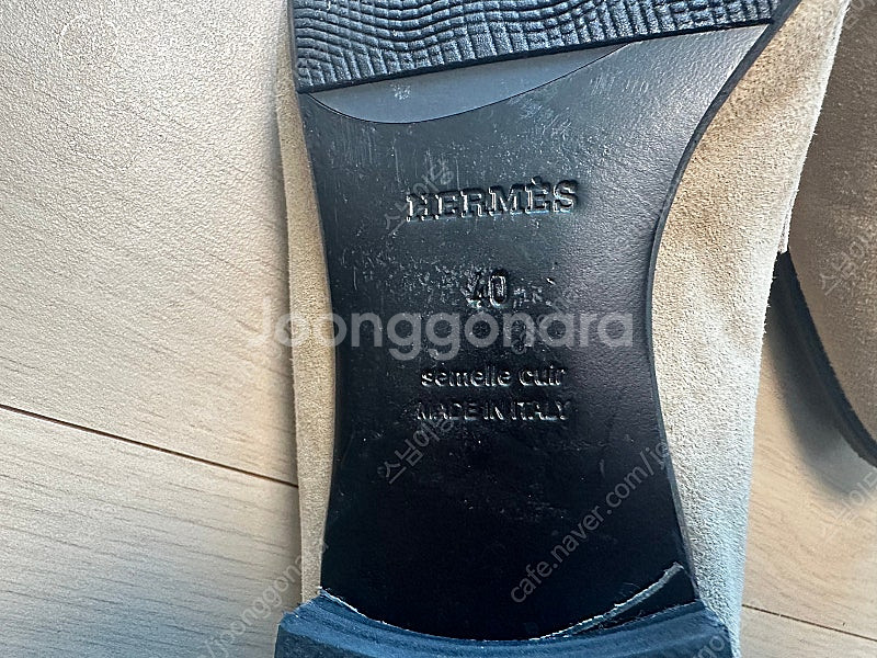 정품] 에르메스 파리로퍼 스웨이드--3