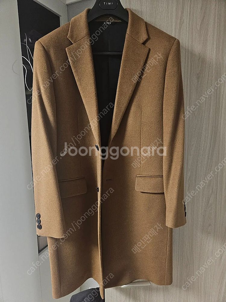 미착용) 타임옴므 캐시미어 코트 브라운 팝니다 100사...--6