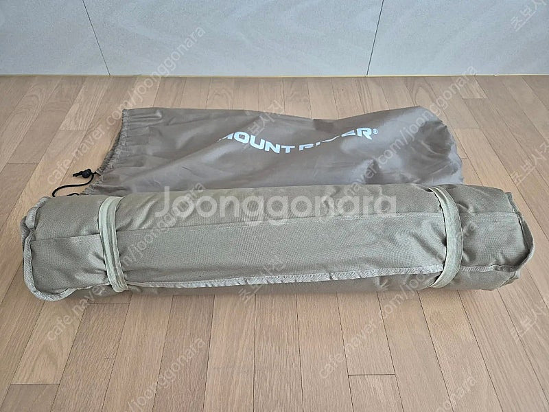 마운트리버 야전침대 쿠션 매트 야전침대커버 토퍼 팝니다...--1